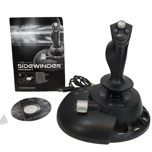 Microsoft Sidewinder Precision 2 Joystick PC Controller with Original Box Manual - Picture 4 of 15